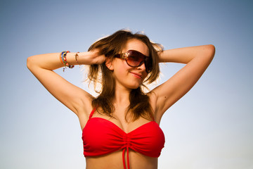 Young beautiful woman