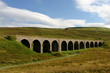 Fototapeta na wymiar Old Gardsdale Viaduct In Yorkshire Dales