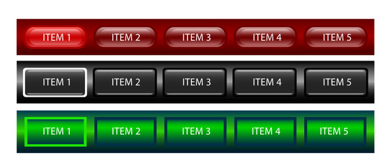 webdesign menu templates