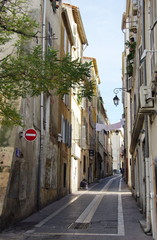 ancienne rue de Marseille, France.