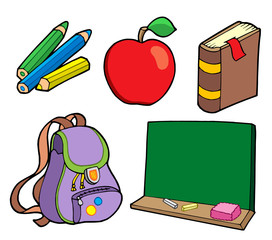 Various school items