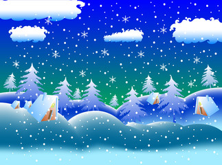 vector winter background