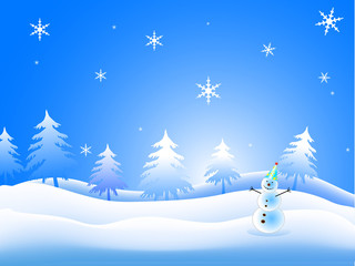 vector winter background