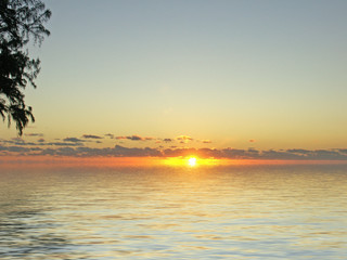Fototapeta premium paysage au coucher du soleil