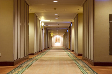 Hallway in hotel