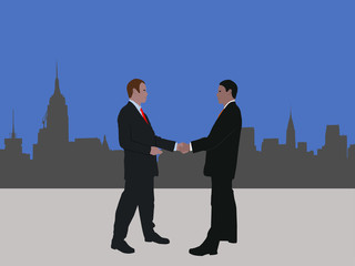 Fototapeta premium Manhattan business meeting