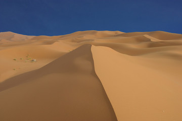 Fototapeta na wymiar dunes puit et ciel bleu