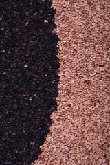 black and white sesame seeds