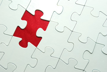 Fototapeta premium white puzzle