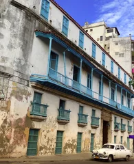 Afwasbaar Fotobehang Cubaanse oldtimers Havana
