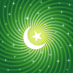Sparkling Ramadan Moon