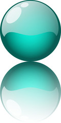 blue reflection button