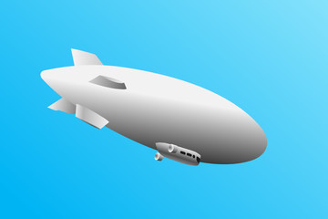 Fototapeta na wymiar airship - vector