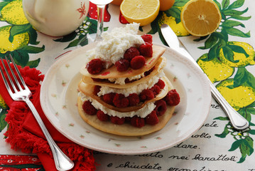 Mousse di cioccolato bianco con lamponi - Dolci
