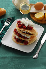 Mousse di cioccolato bianco con lamponi - Dessert