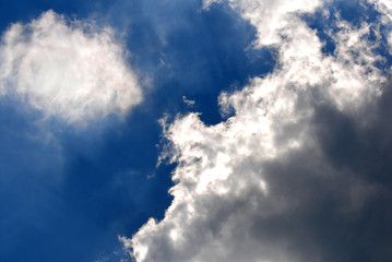 himmel, wolkenstrahlen, sonnenstrahlen