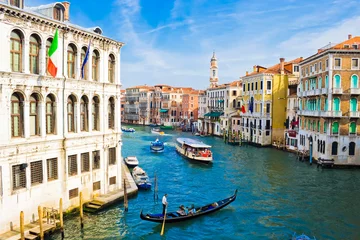 Zelfklevend Fotobehang Canal Grande in Venetië © Sailorr