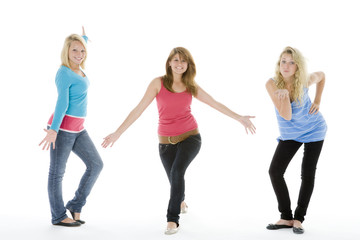 Naklejka premium Happy Teenage Girls