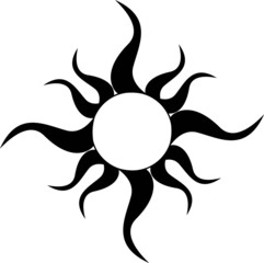 Tribal Sun Tattoo