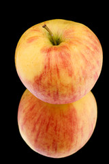 apple on black
