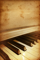 old piano paper
