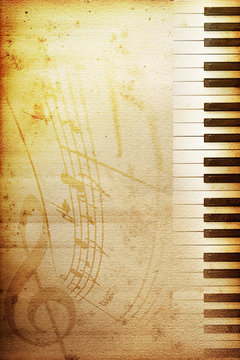 old piano paper