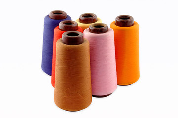 thread on a white background