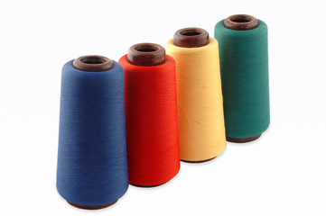 thread on a white background