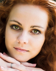 Obraz premium Red-headed nymph