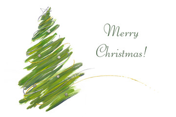 christmas tree card