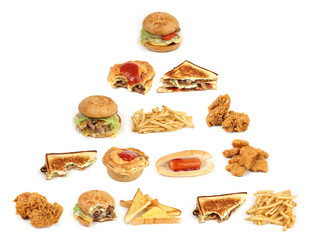 unhealthy food pyramid
