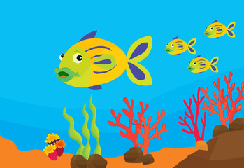 illustration de poisson de récif