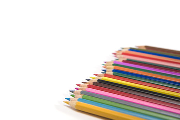 Fototapeta premium pencils on a white background