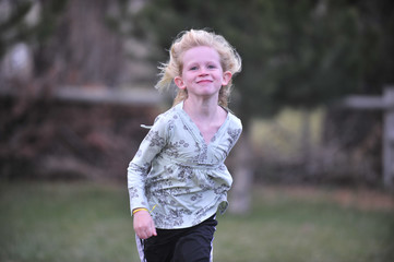 Fototapeta premium Young girl running