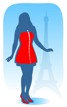 modern parisian girl