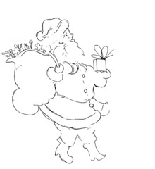 christmas  - santa claus silhouette