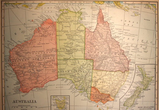 map,antique,vintage,australia,old