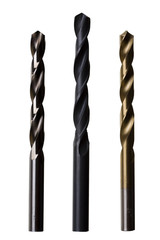 Various Drill Bits for Metal - with clipping path