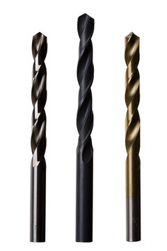 Various Drill Bits for Metal - with clipping path