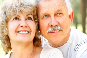 Happy elderly couple