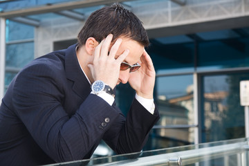 Businessman with problems