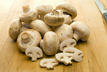 Sliced Mushrooms