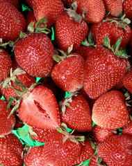 group of strawberries