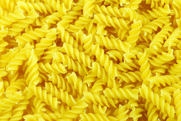 Fusilli pasta noodles