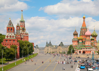View of Kremlin and St. Basil's cathedral © Pavel Losevsky