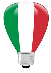 Obraz premium Glühbirne Nationalfarben