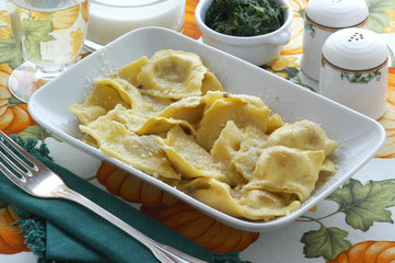 Ravioli di spinaci - Primi - Cucina del Trentino Alto Adige