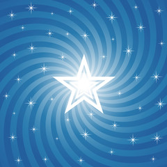 Sparkling Bright Star Background