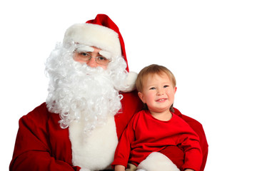 kid and santa