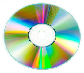 CD disc on white background